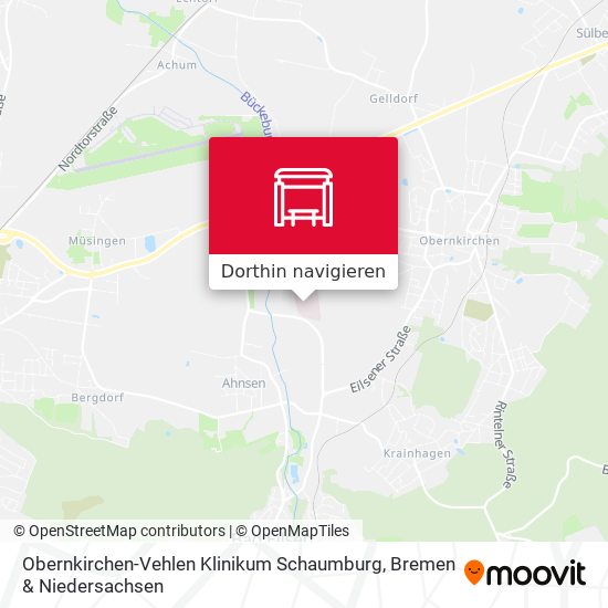 Obernkirchen-Vehlen Klinikum Schaumburg Karte