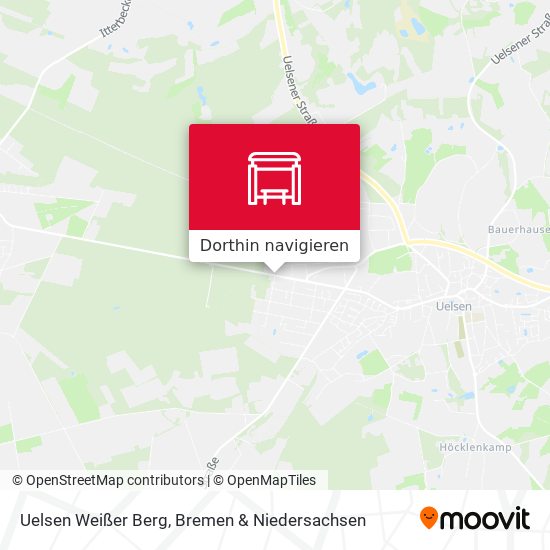 Uelsen Weißer Berg Karte