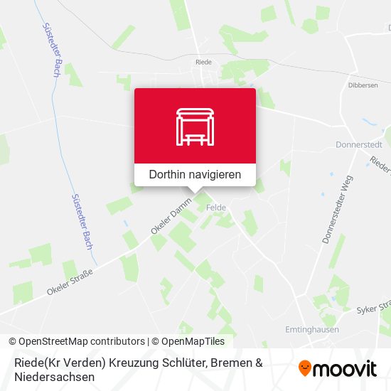 Riede(Kr Verden) Kreuzung Schlüter Karte