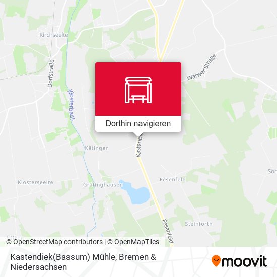 Kastendiek(Bassum) Mühle Karte