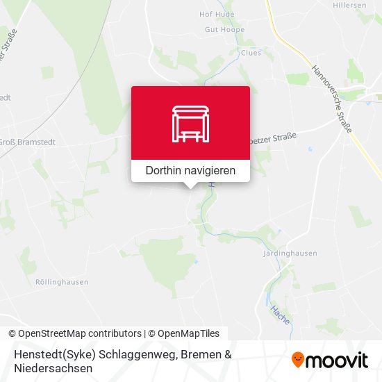Henstedt(Syke) Schlaggenweg Karte