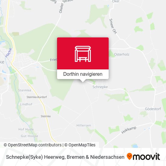 Schnepke(Syke) Heerweg Karte