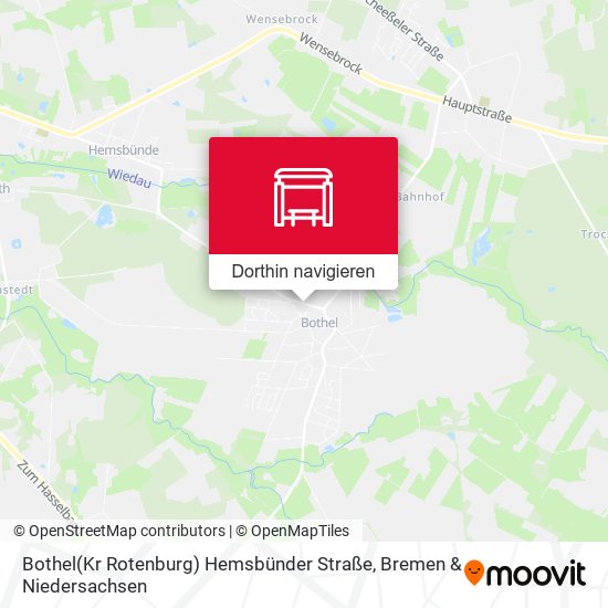 Bothel(Kr Rotenburg) Hemsbünder Straße Karte