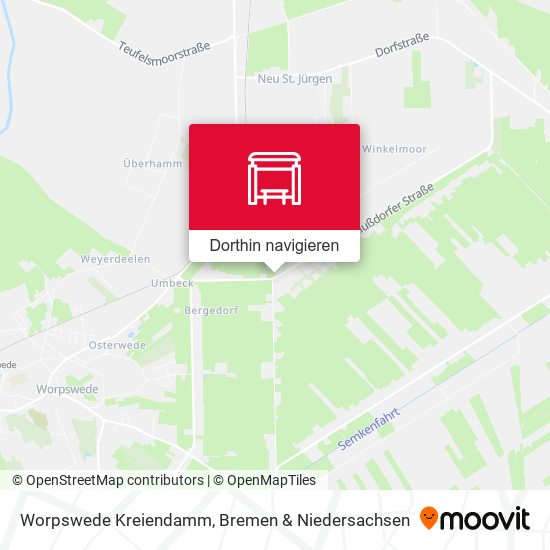 Worpswede Kreiendamm Karte