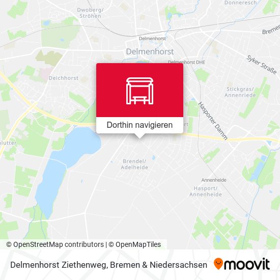 Delmenhorst Ziethenweg Karte
