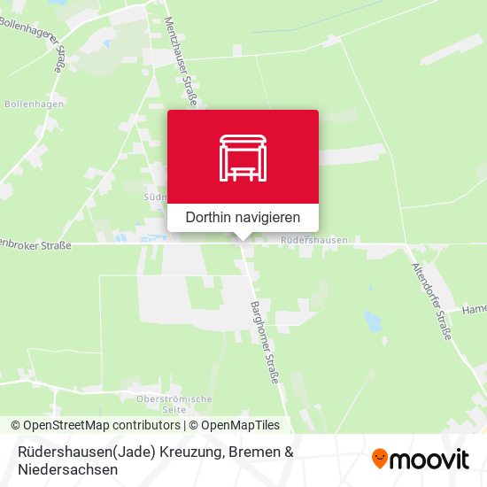 Rüdershausen(Jade) Kreuzung Karte