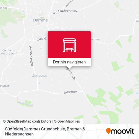Südfelde(Damme) Grundschule Karte