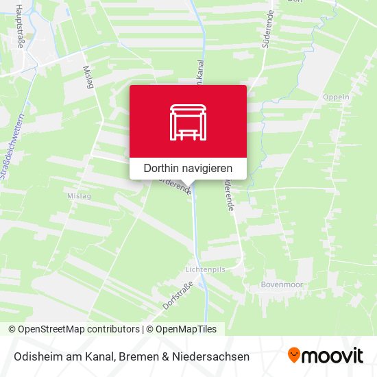 Odisheim am Kanal Karte