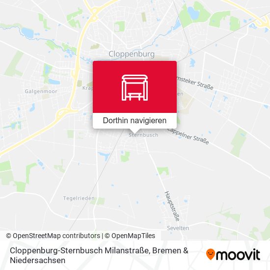 Cloppenburg-Sternbusch Milanstraße Karte