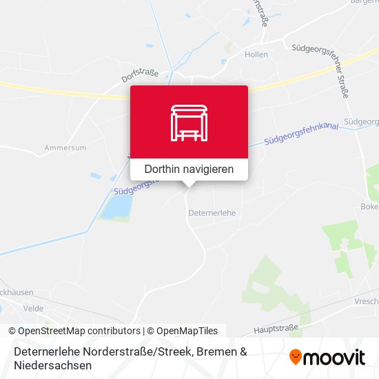 Deternerlehe Norderstraße / Streek Karte