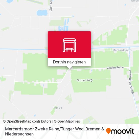 Marcardsmoor Zweite Reihe / Tunger Weg Karte