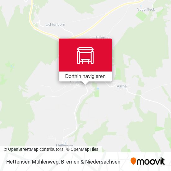 Hettensen Mühlenweg Karte