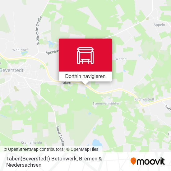 Taben(Beverstedt) Betonwerk Karte