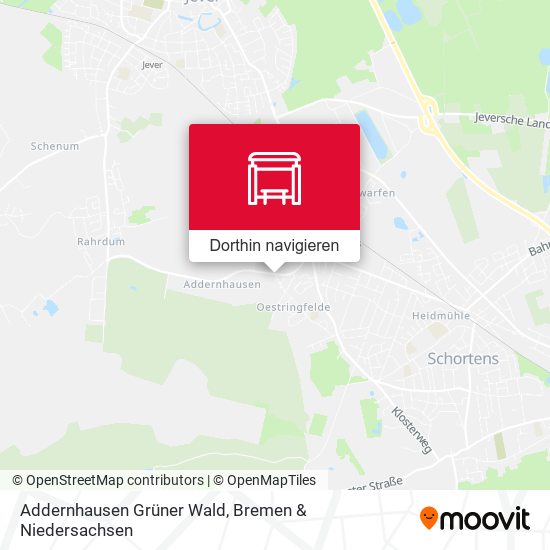 Addernhausen Grüner Wald Karte
