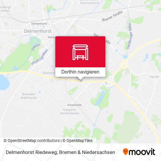 Delmenhorst Riedeweg Karte