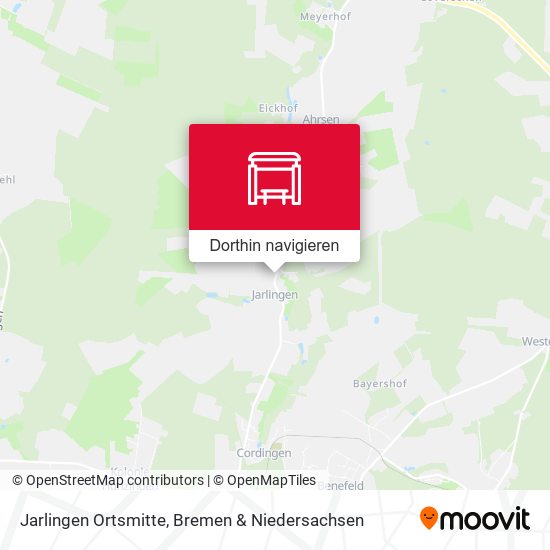 Jarlingen Ortsmitte Karte