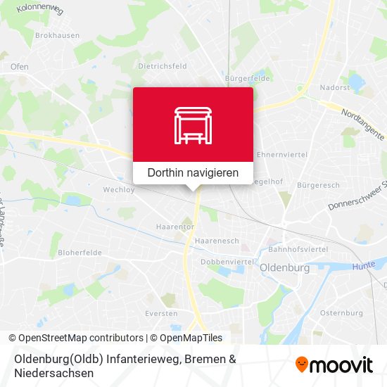 Oldenburg(Oldb) Infanterieweg Karte