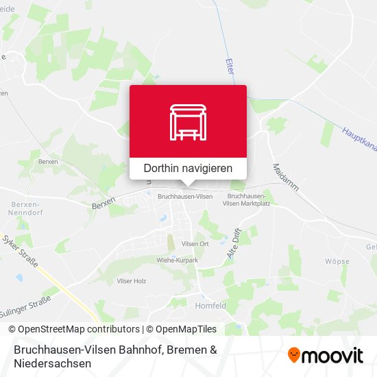 Bruchhausen-Vilsen Bahnhof Karte