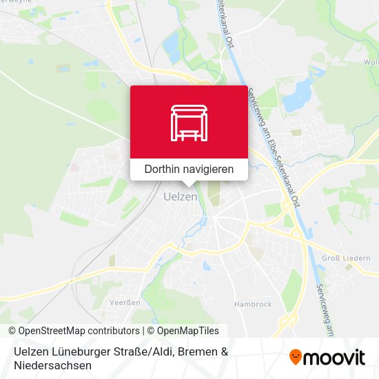 Uelzen Lüneburger Straße/Aldi Karte