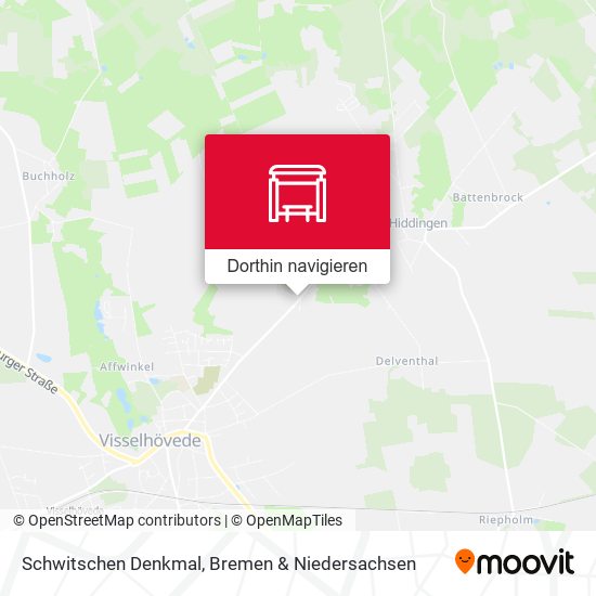 Schwitschen Denkmal Karte