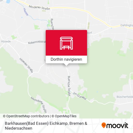 Barkhausen(Bad Essen) Eichkamp Karte