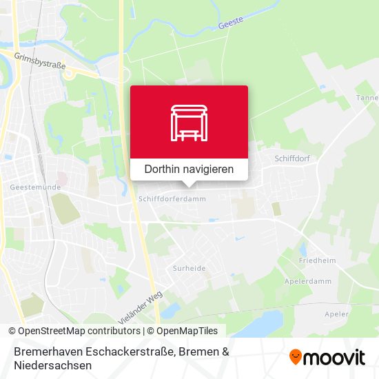 Bremerhaven Eschackerstraße Karte