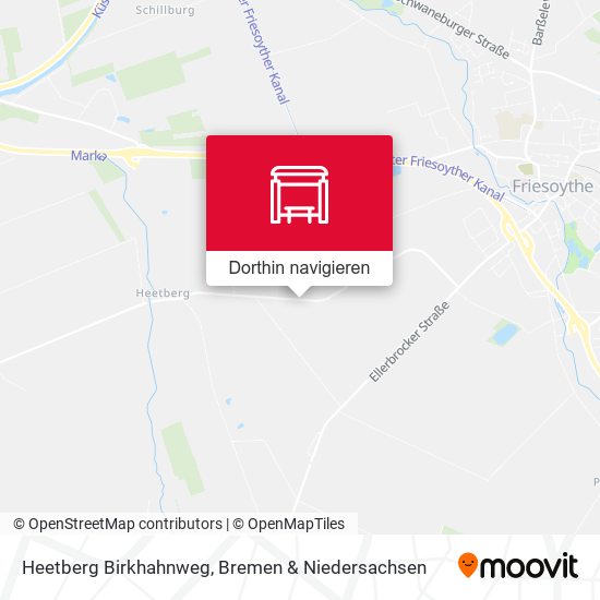 Heetberg Birkhahnweg Karte