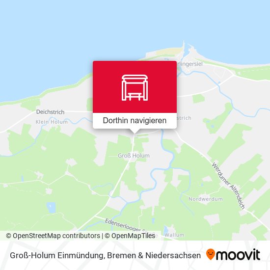 Groß-Holum Einmündung Karte