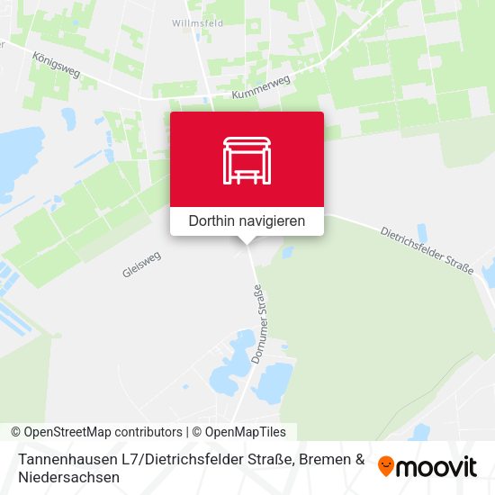 Tannenhausen L7 / Dietrichsfelder Straße Karte