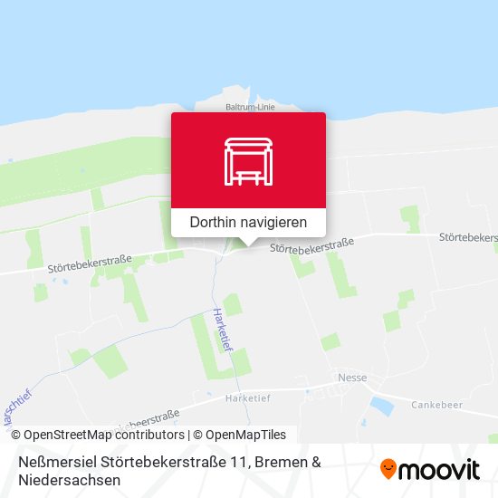 Neßmersiel Störtebekerstraße 11 Karte