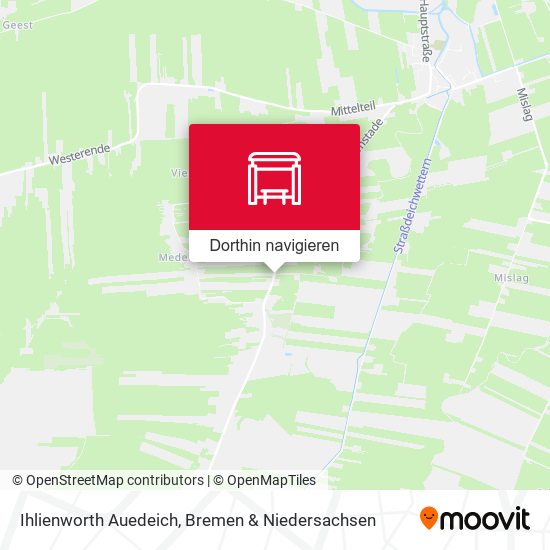 Ihlienworth Auedeich Karte