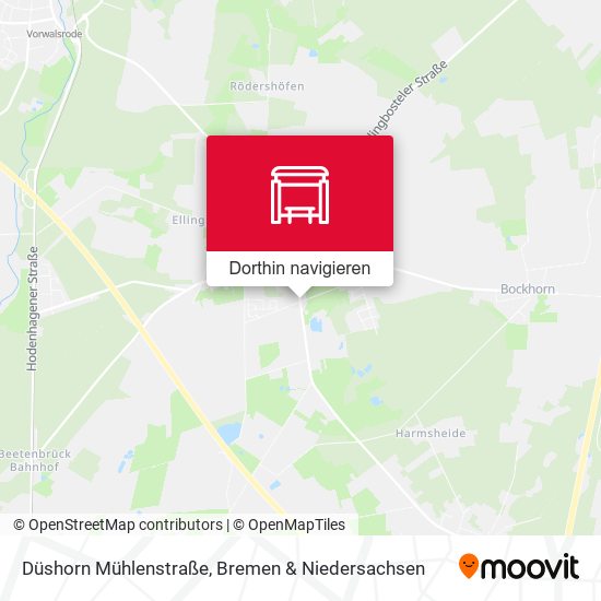 Düshorn Mühlenstraße Karte