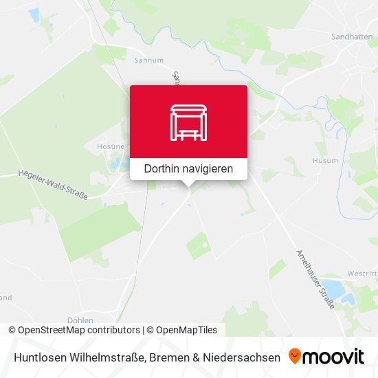 Huntlosen Wilhelmstraße Karte