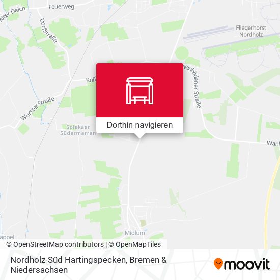 Nordholz-Süd Hartingspecken Karte