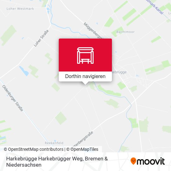 Harkebrügge Harkebrügger Weg Karte