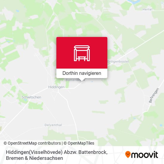 Hiddingen(Visselhövede) Abzw. Battenbrock Karte