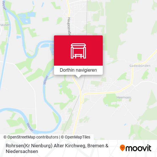 Rohrsen(Kr Nienburg) Alter Kirchweg Karte