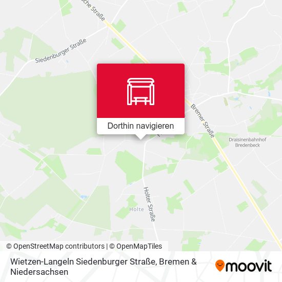 Wietzen-Langeln Siedenburger Straße Karte