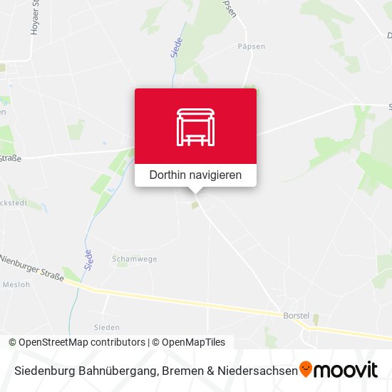 Siedenburg Bahnübergang Karte