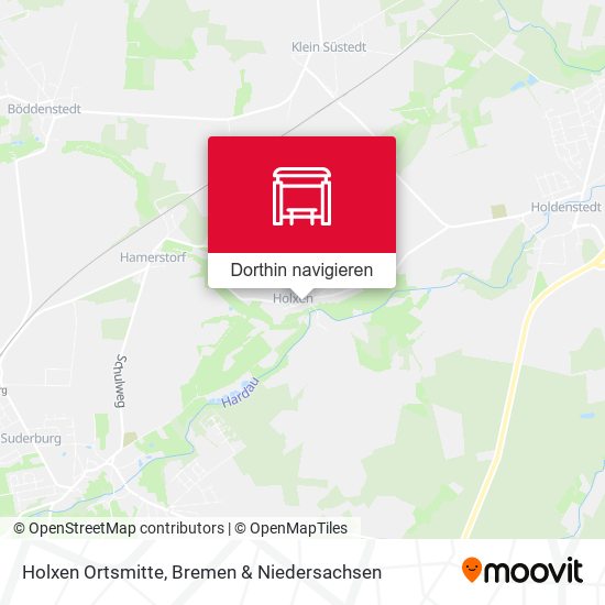 Holxen Ortsmitte Karte