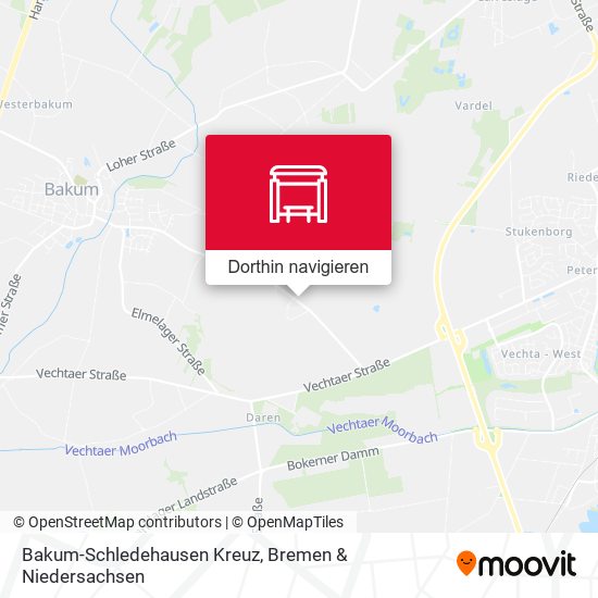 Bakum-Schledehausen Kreuz Karte