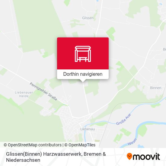 Glissen(Binnen) Harzwasserwerk Karte