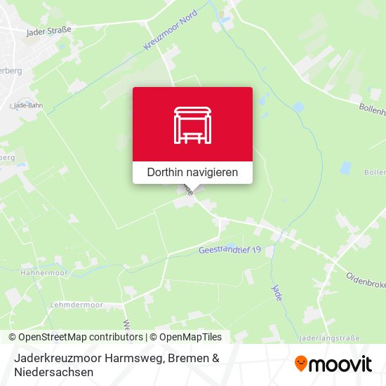 Jaderkreuzmoor Harmsweg Karte