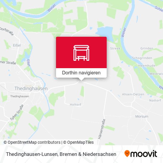 Thedinghausen-Lunsen Karte