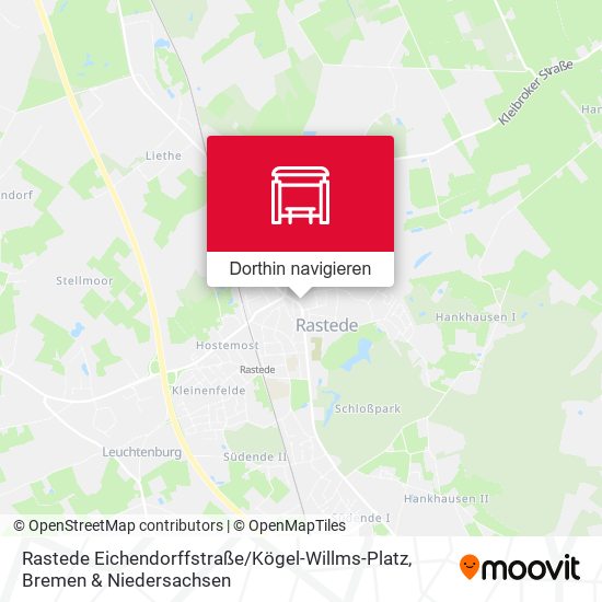 Rastede Eichendorffstraße / Kögel-Willms-Platz Karte