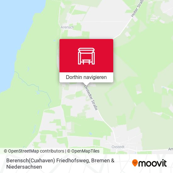 Berensch(Cuxhaven) Friedhofsweg Karte