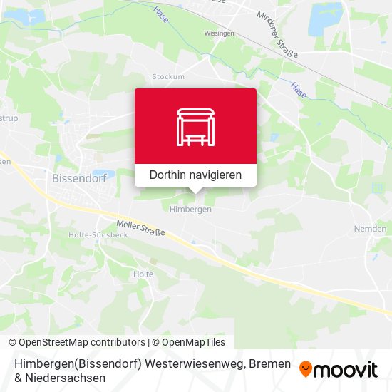 Himbergen(Bissendorf) Westerwiesenweg Karte