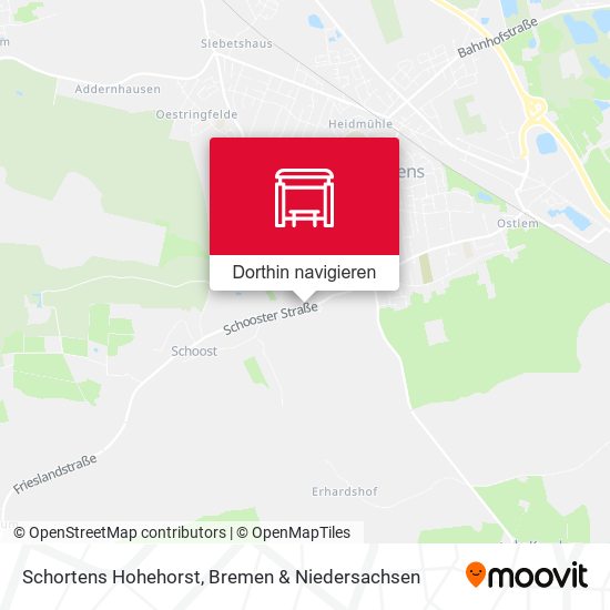 Schortens Hohehorst Karte