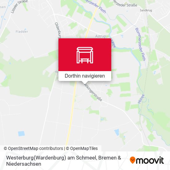 Westerburg(Wardenburg) am Schmeel Karte
