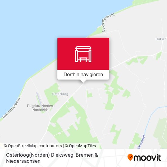 Osterloog(Norden) Dieksweg Karte